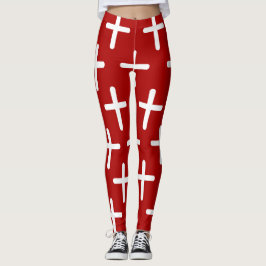 Christelijk ontwerp van dwarsdoorsnede leggings