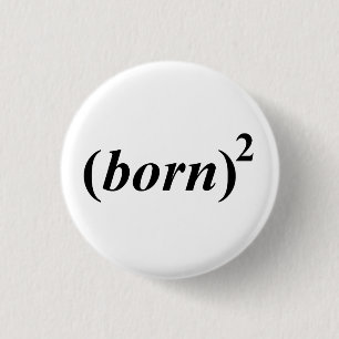 Christelijk "opnieuw geboren" ronde button 3,2 cm