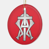 Christelijk Ornament met kerstboomsymbool (Links)