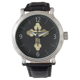 Christelijk orthodoxe kruis horloge