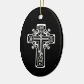 Christelijk orthodoxe kruis keramisch ornament (Links)