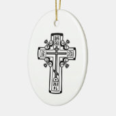 Christelijk orthodoxe kruis keramisch ornament (Links)