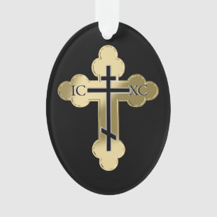 Christelijk orthodoxe kruis ornament