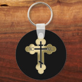 Christelijk orthodoxe kruis sleutelhanger (Voorkant)