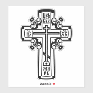 Christelijk orthodoxe kruis sticker