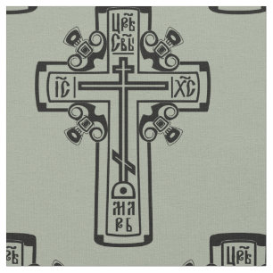 Christelijk orthodoxe kruis stof