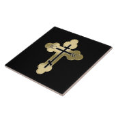 Christelijk orthodoxe kruis tegeltje (Zijkant)
