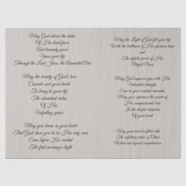 Christelijk papier voor de loskoppeling van gebede