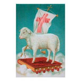 Christelijk Paschaal lam / Agnus dei generiek Perfect Poster
