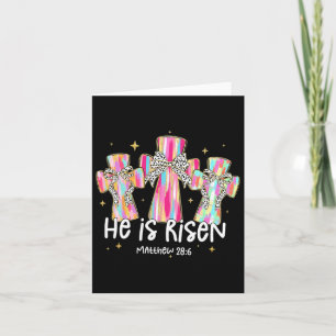Christelijk Pasen is hij verrezen Coquette Bow Bib Kaart