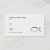 Christelijk | Pastor | Prijs Visitekaartje (Achterkant)