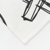 Christelijk patroon fleece deken (Hoek)