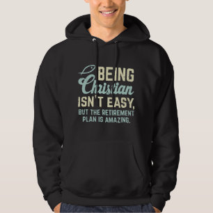 Christelijk Pensioenplan God Jezus Geloof Religieu Hoodie