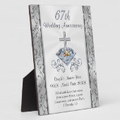 Christelijk, persoonlijk, 67e Jubileum Gift Fotoplaat (Zijkant)