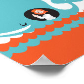 Christelijk Poster Bijbel verhaal Jonah en de walv (Hoek)