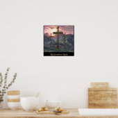Christelijk poster Calvarium dwars (Keuken)