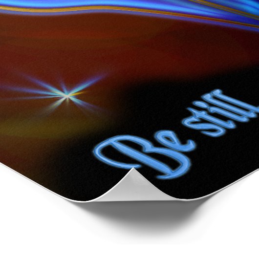 Christelijk poster is nog steeds en weet dat ik Go (Hoek)