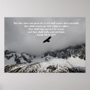 Christelijk Poster - Isaiah 40:31, maar zij die wa