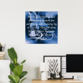 Christelijk Poster met Bijbelverse Isaiah 35:10 (Thuiskantoor)