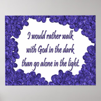 Christelijk Poster met Inspirerend Gezegde