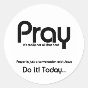 Christelijk Pray Ronde Sticker