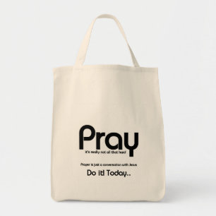 Christelijk Pray Tote Bag