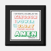 Christelijk | PRAYER-energieoverzicht van LORD | Z Magneet (Voorkant)