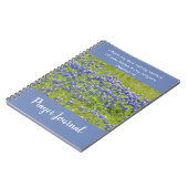 Christelijk Prayer Journal Bluebonnet Flowers Notitieboek (Linkerzijde)
