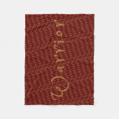 Christelijk profetisch krijgergebed fleece deken (Voorkant)