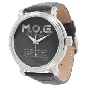 Christelijk Profetisch Zilver Man van God Psalm 1: Horloge