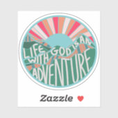 Christelijk Quote Mountain Adventure Sticker (Vel)