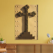 Christelijk religieus kruis, Irak Canvas Afdruk (Insitu (Woonkamer))