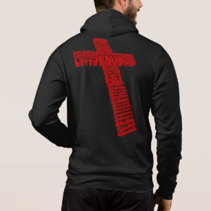 Christelijk Rode Kruis-collage Kunst geformatteerd Hoodie