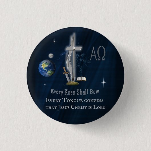 Christelijk Ronde Button 3,2 Cm (Voorkant)