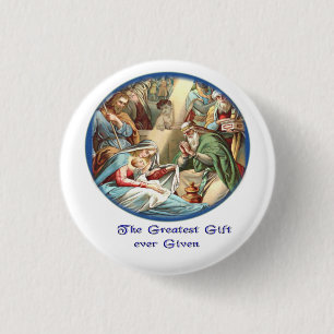 Christelijk Ronde Button 3,2 Cm