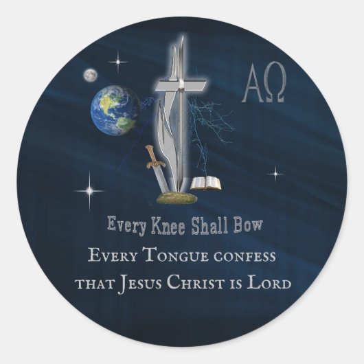 Christelijk Ronde Sticker (Voorkant)