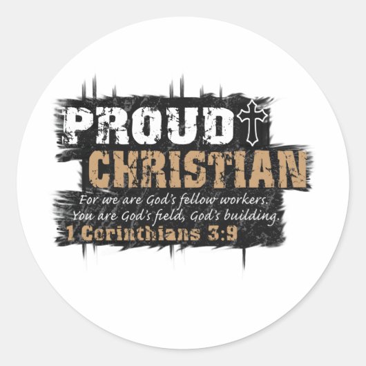 Christelijk Ronde Sticker (Voorkant)