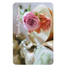 Christelijk Roos en Spreuken Vrouw Magneet