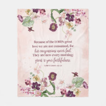 Christelijk roze bloemendekor met Schriftuur