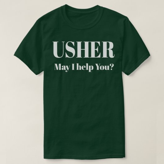 Christelijk Shirt Usher-kerkcadeau (Design voorkant)