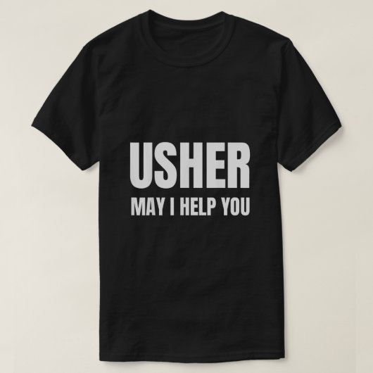 Christelijk Shirt Usher kerkcadeau1013 (Design voorkant)