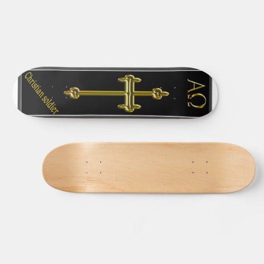 Christelijk skateboard van soldaat (Horizontaal)