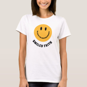 Christelijk Smiley Gezicht Smiley Geloven Vreugde T-shirt