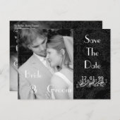 Christelijk sparen de Datum met Uw Foto's Aankondigingskaart (Voorkant / Achterkant)