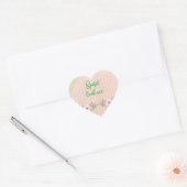 Christelijk Spirit Lead Me Pink & Green Hart Sticker (Envelop)