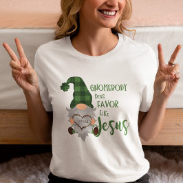 Christelijk St. Patrick's Schattige Gnome Dames Wi T-shirt
