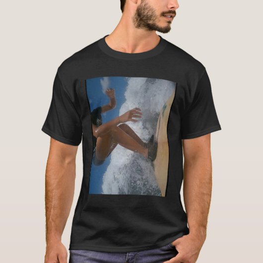 Christelijk Surfer Meisje T-shirt (Voorkant)