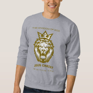 Christelijk sweatshirt van de Leeuw van Juda – God