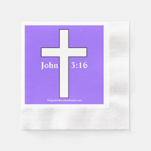 Christelijk symbool kruis servet