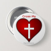 Christelijk symbool ronde button 7,6 cm (Voorkant /achterkant)